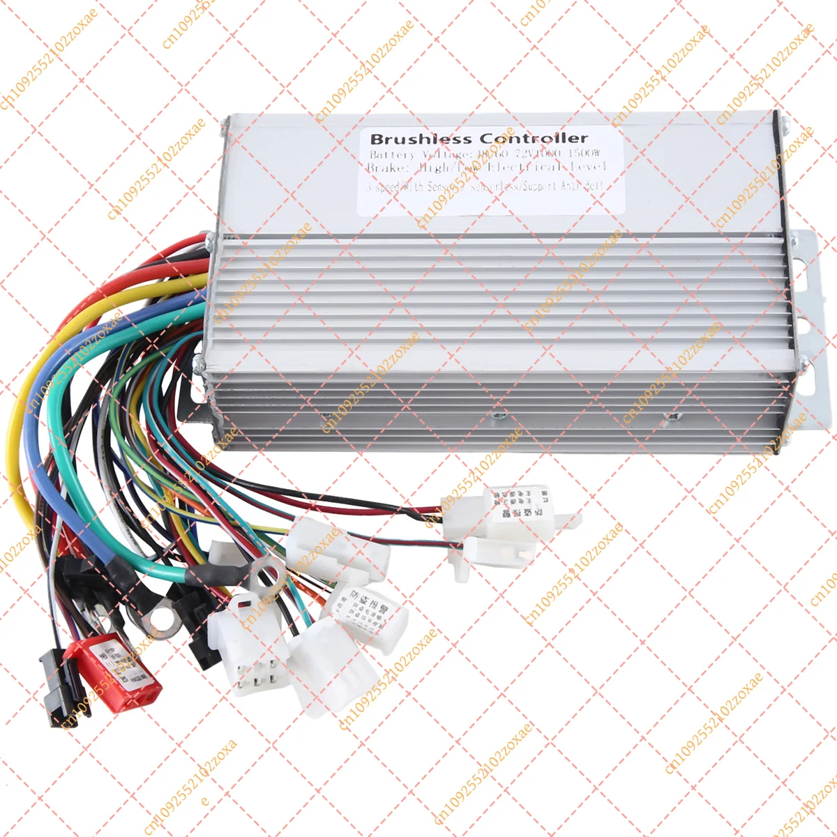 48V-72V 1000W 1500W Electric Bike Brushless Controller 12 Tube Dual Mode for E-Scooter Motor Speed Contro