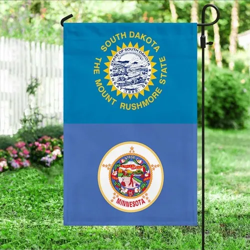 South Dakota And Minnesota Flag Graden Flag FFLCCE ZZA
