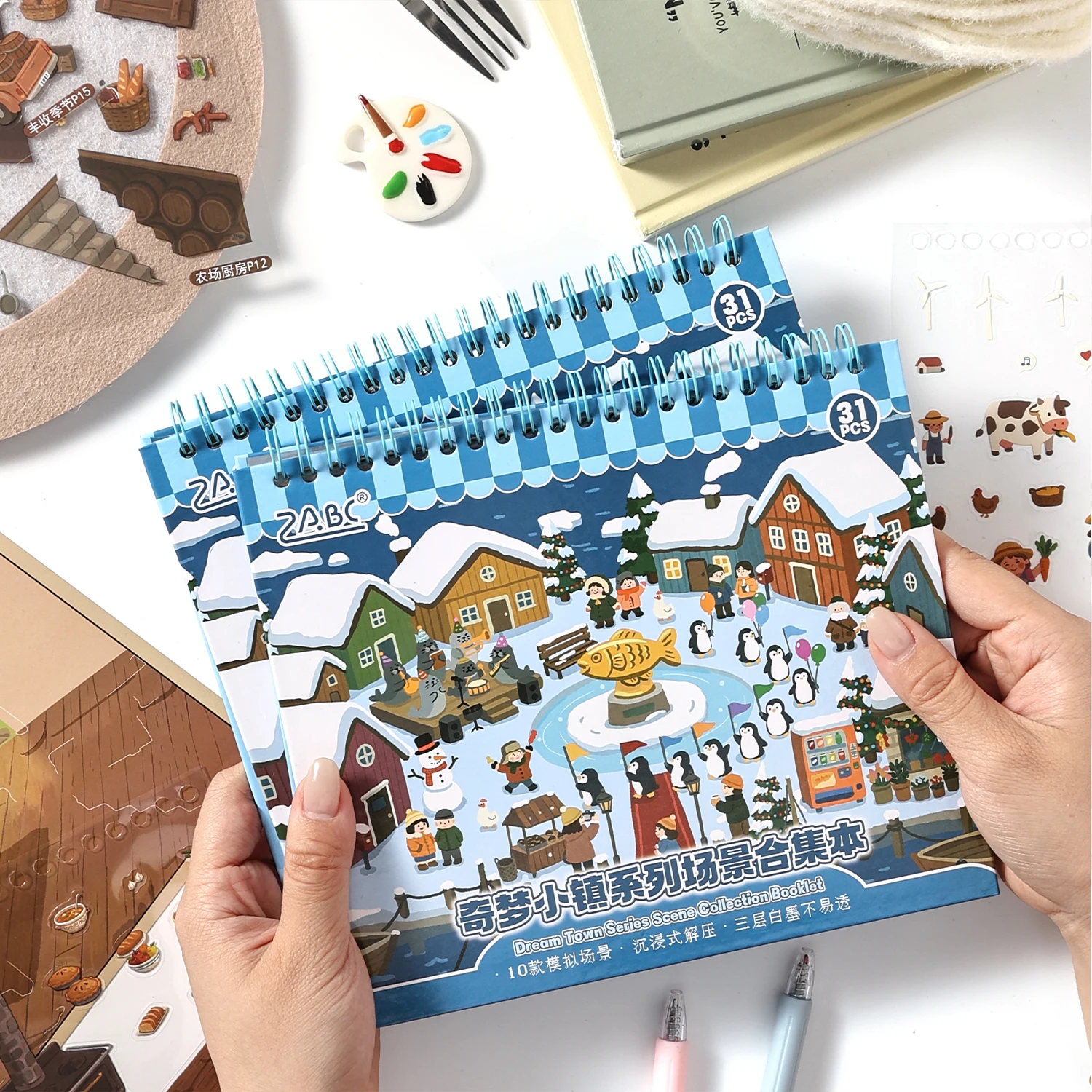 adesivos-de-cena-em-miniatura-3d-de-desenho-animado-kawaii-town-com-cenario-de-rua-diy-artesanais-empilhaveis-divertidos-e-antiestresse