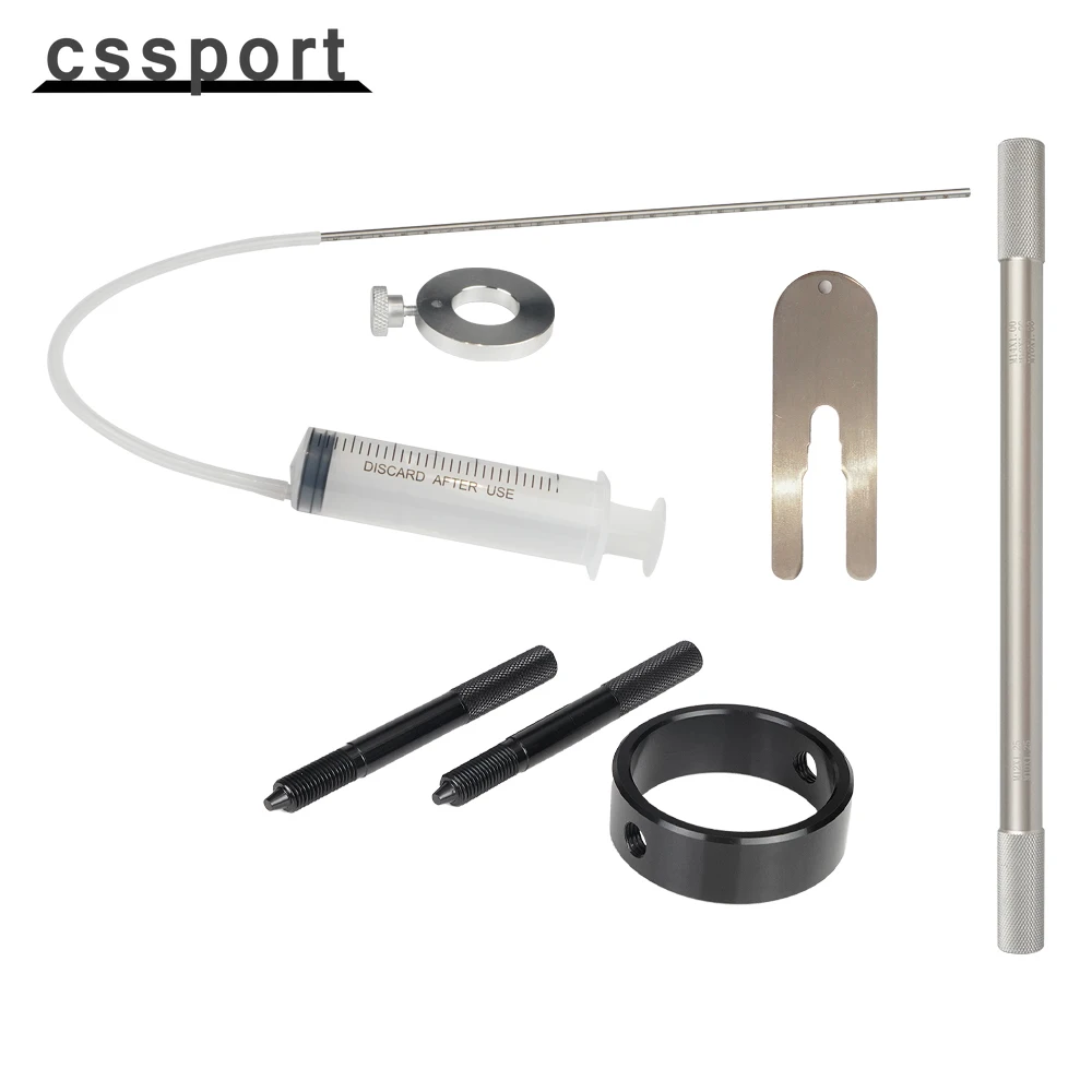 

Motorcycle Fork Service Tool Kit, Fork Oil Level Tool, Fork Spring Compressor and Damper Rod Bleed Tool