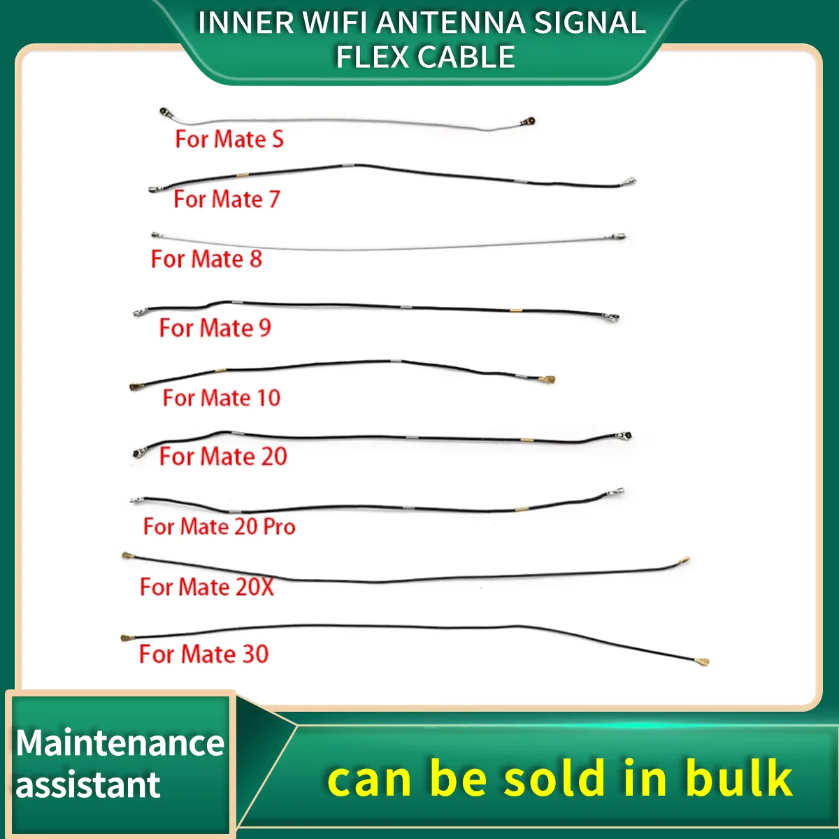 

Inner Wifi Antenna Signal Flex Cable For Huawei Mate S 7 8 9 10 20 20X 20 Pro 30 Y6 Prime 2018 WiF Wire Ribbon Parts replacement