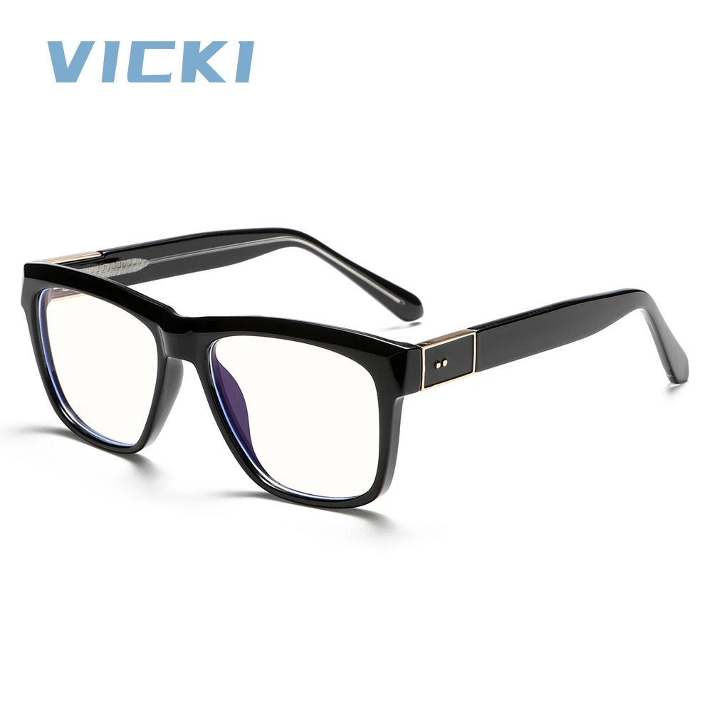

VICKI Vintage Thick Square Eyewear Anti-Fatigue & Face-Framing Customizable Prescription Multifocal Glasses Photochromic KG2536