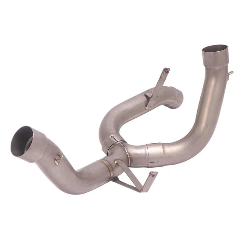 Slip On Motorcycle Exhaust System Escape Titanium Alloy Mid Link Pipe  For Ducati Multistrada 1200 S Sport / Touring 2010 - 2014