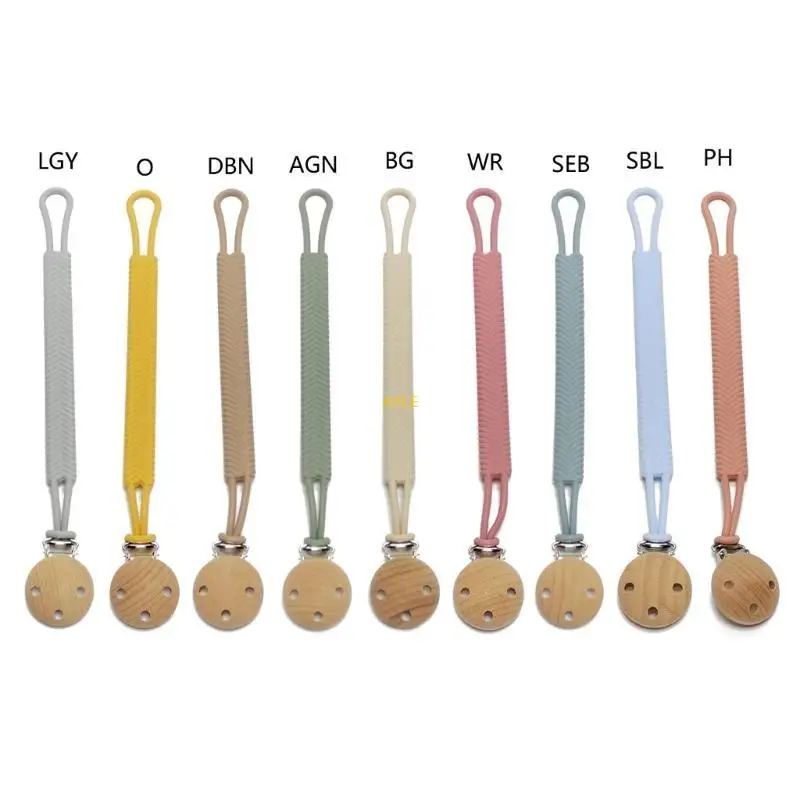مقطع مصاصة سيليكون بصيص Binky حامل Bpafree Baby Pacifier Strap لـ & Beining Toy Best Down