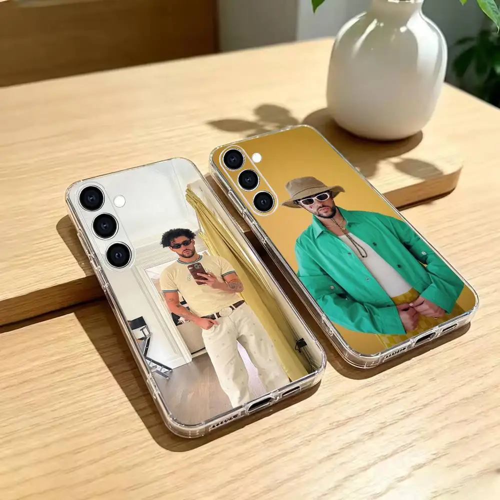 Latin music- Bad Bunny  Phone Case Transparent Soft TPU Case For Samsung A73,A72,A70,A71,A53,A52,A51