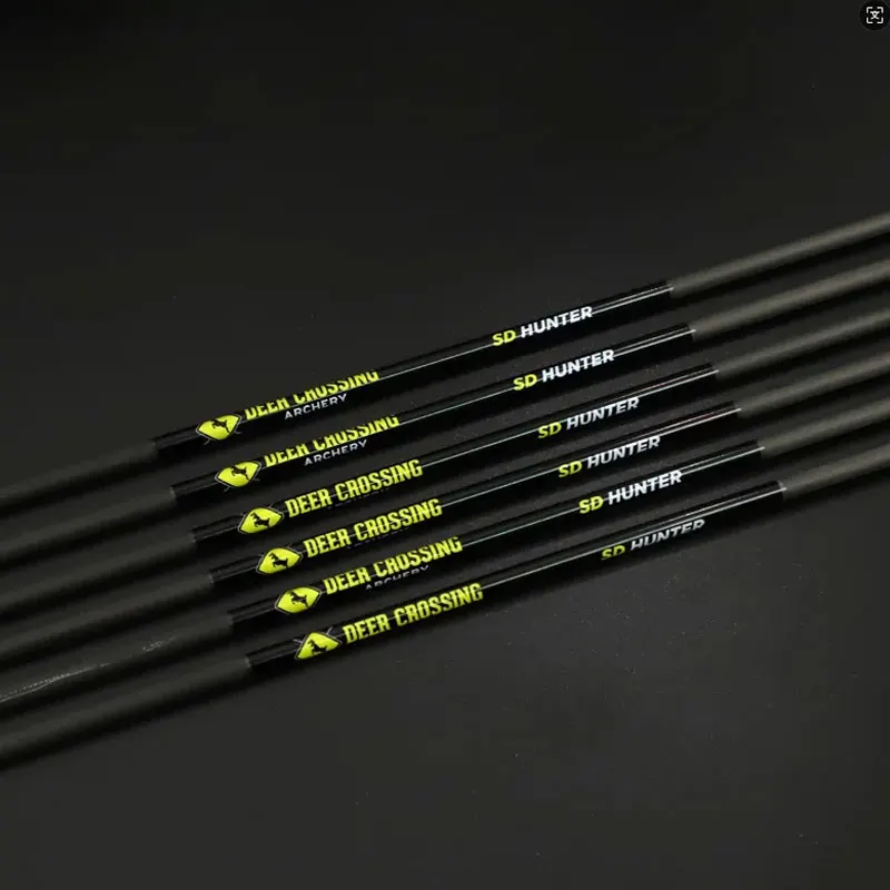 

12Pcs 31-inch ID 4.2mm Spine 250/300/400/500/600/700/800/900/1000 Archery Carbon Arrows Shaft for Hunting