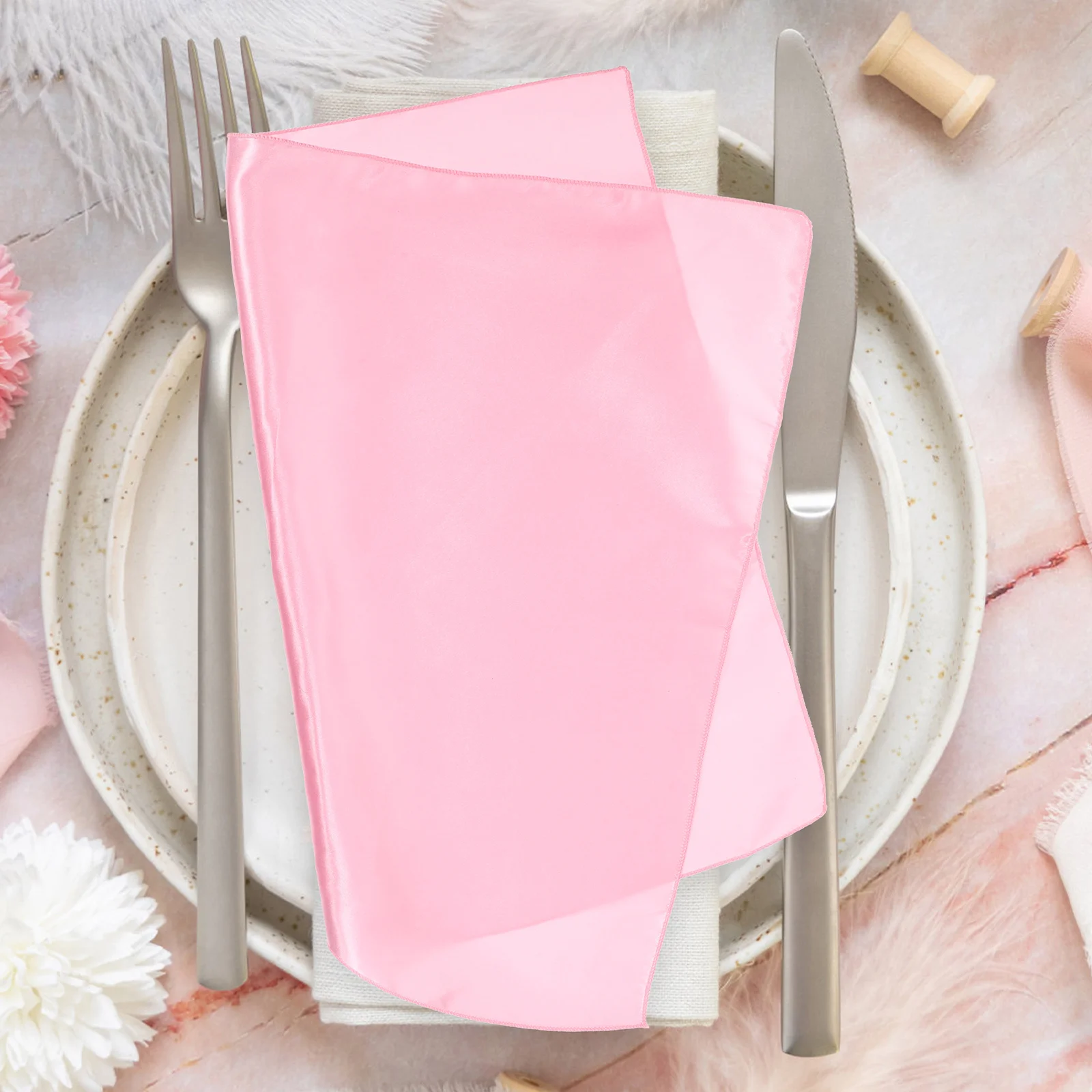 

8Pcs Cloth Napkins Dinner Napkins Washable Reusable for Party Wedding Festival Table Decor Water Absorption