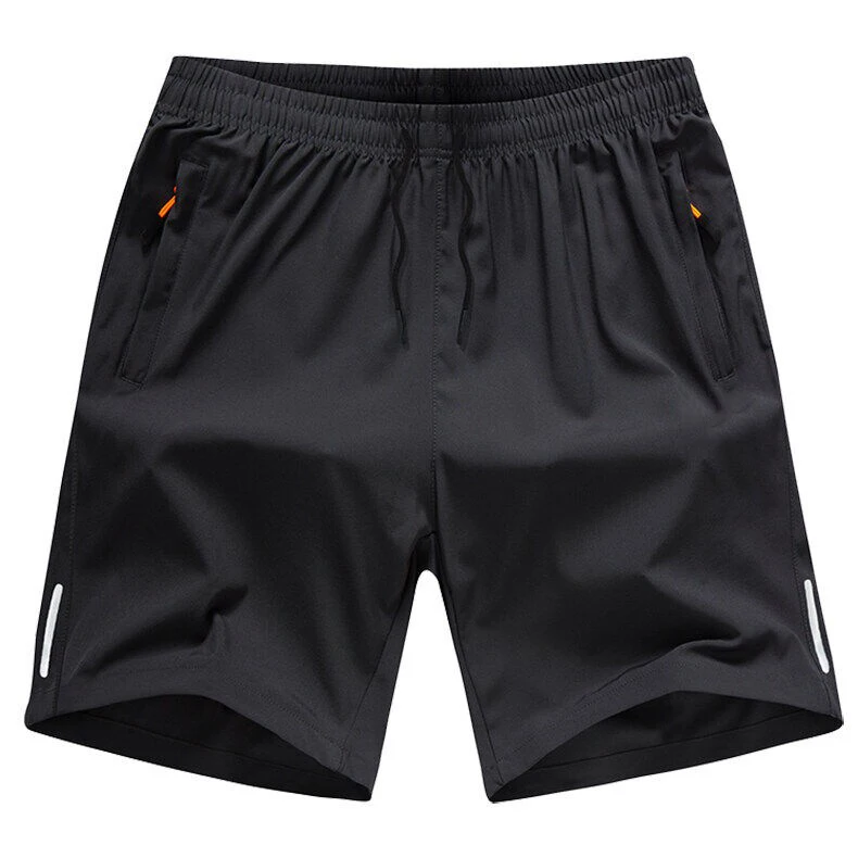 

Summer Men's Ice Silk Thin Five-Part Casual Loose orts Breathable Sports Beach Pants Polyester Cosite Elastic Fiber