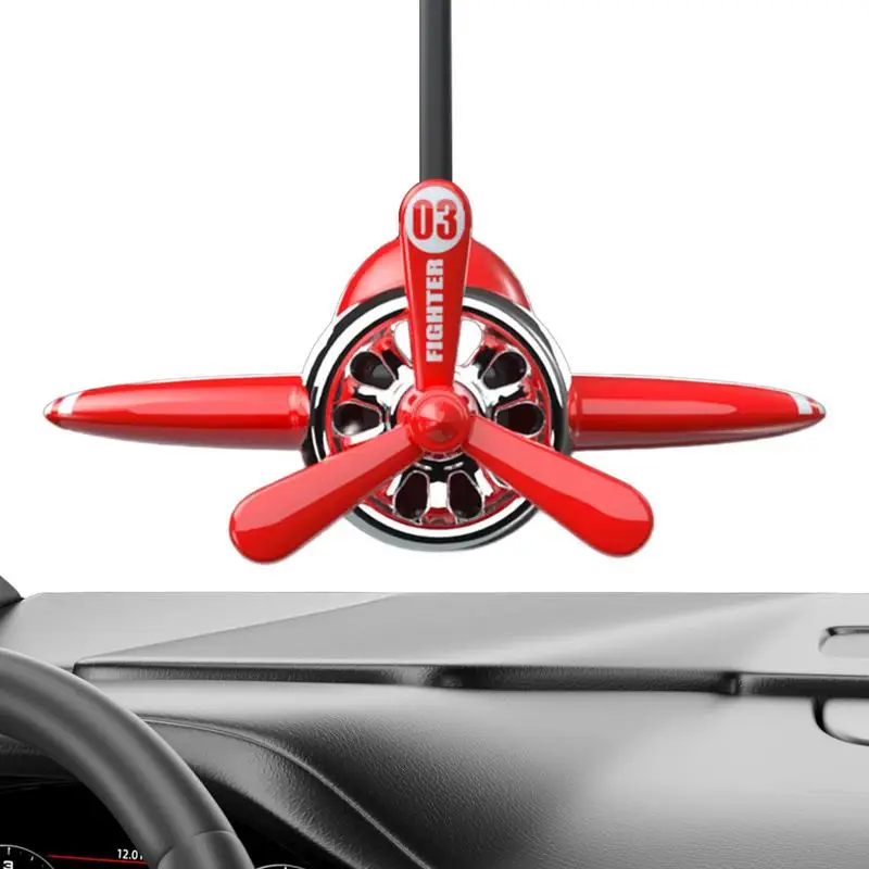 Car Perfume Pendant Car Air Freshener Airplane Propeller Pendant Car Scent Air Freshener For Rearview Mirror Pendant Interior