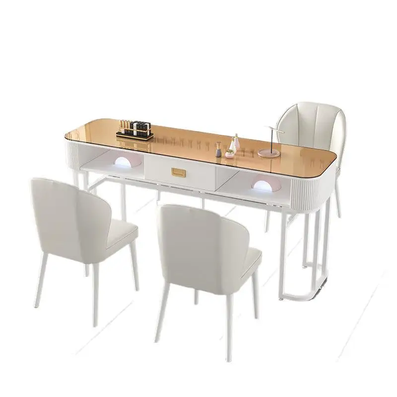 Fashion Internet celebrity manicure table and chair set, simple and economical, Japanese single and double manicure table