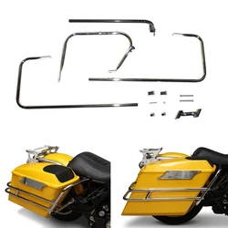 Motorcycle Saddlebag Guard Rail For Harley Touring FLHT FLHR FLHTCUSE 97-08 Road King Electra Street Glide CVO Ultra Classic
