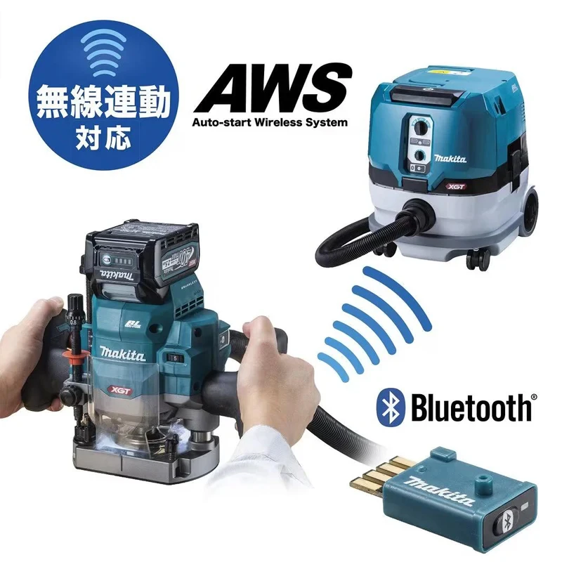 Makita RP001G Wood Router 40V Max Cordless 1/2in Rechargeable Polishing Machine High Power Carpentry Specific Trimming Machine