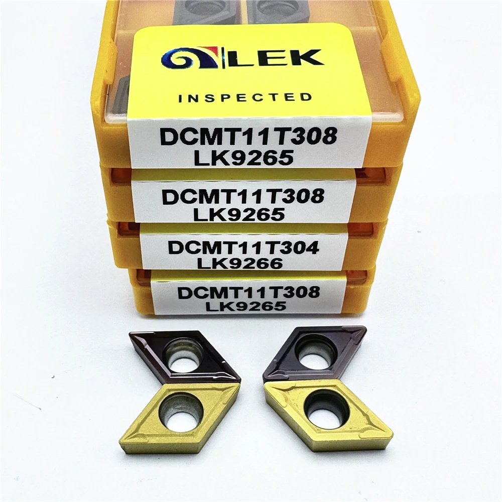 DCMT 070204   DCMT11T304 DCMT11T308 كربيد إدراج أداة تحول داخلية عالية الجودة إدراج معالجة الصلب أداة مخرطة CNC
