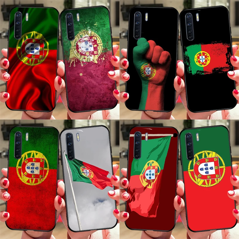 Portugal Flag Case For OPPO A52 A72 A5 A9 A53 A53S 2020 A54 A74 A94 A3S A5S A83 A91 A1K A15 Back Cover