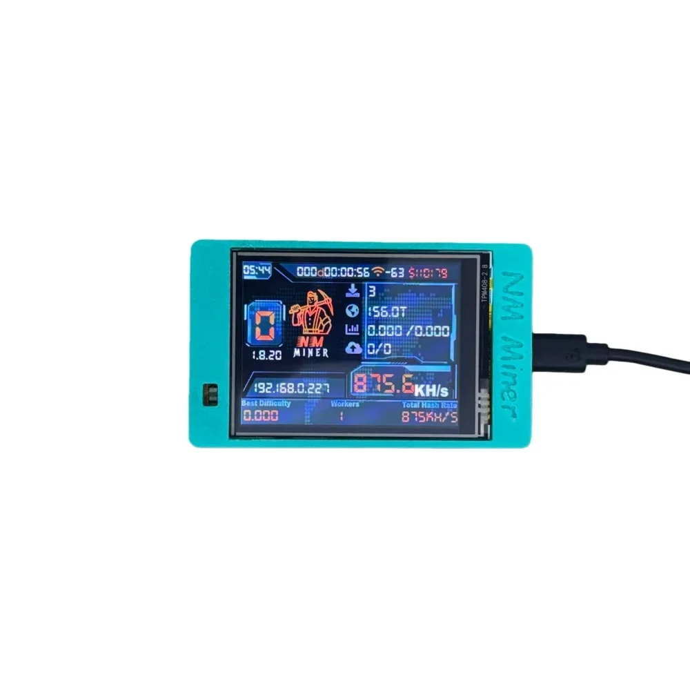 NerdMiner V2 NMMiner ترقية 2.8 بوصة عرض آلات التعدين المشفرة 1010KH/S سولو مينر BTC بيتكوين اليانصيب مينر المنزل #5
