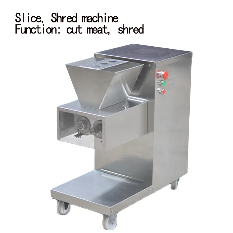 800kg/h Meat Cutting Meat Slicer Machine Electric Meat Slicer Vegetable Dish Machine 110/220V 750W 1pc