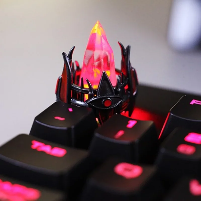 Starcraft-Keycap de resina para Gamer, protocolo de transmisión de luz tridimensional, accesorios de Teclado mecánico de cristal, regalo