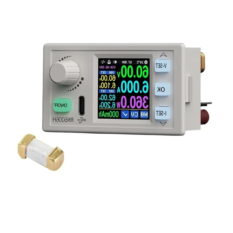 MLGB-RK6006H 6A 360W Buck-Boost Voltage Regulator Power Supply Module With LCD Display For Electronics Repair