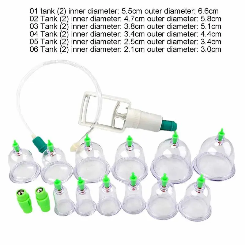 Mini Ventosas Cupping Face And Body Massager Anti-Cellulite Massage Body Cups V Face Back Foot Cup Suction Silicone Vacuum Cans