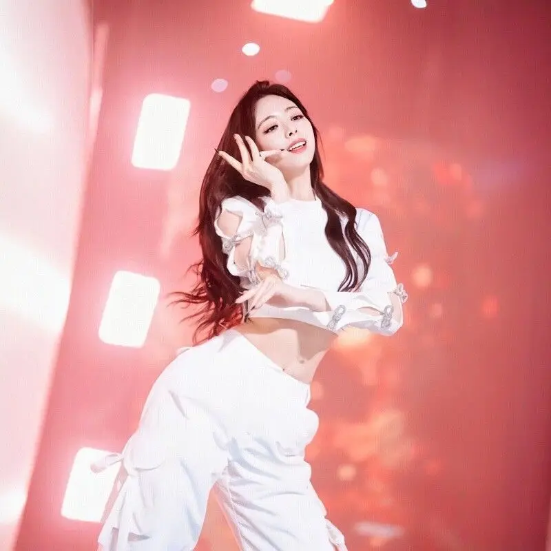 

Kpop Idol наряд хип-хоп девушка групповой костюм для выступлений Yuna Jazz Dance костюм для уличного танца