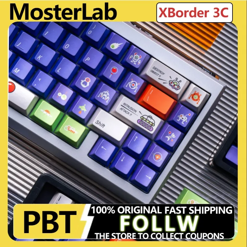 

New Extraterrestrial Buzz Lightyear Color Scheme Purple Soft Gloss Metallic Paint Keycaps for Mechanical Magnetic Axis Keyboards