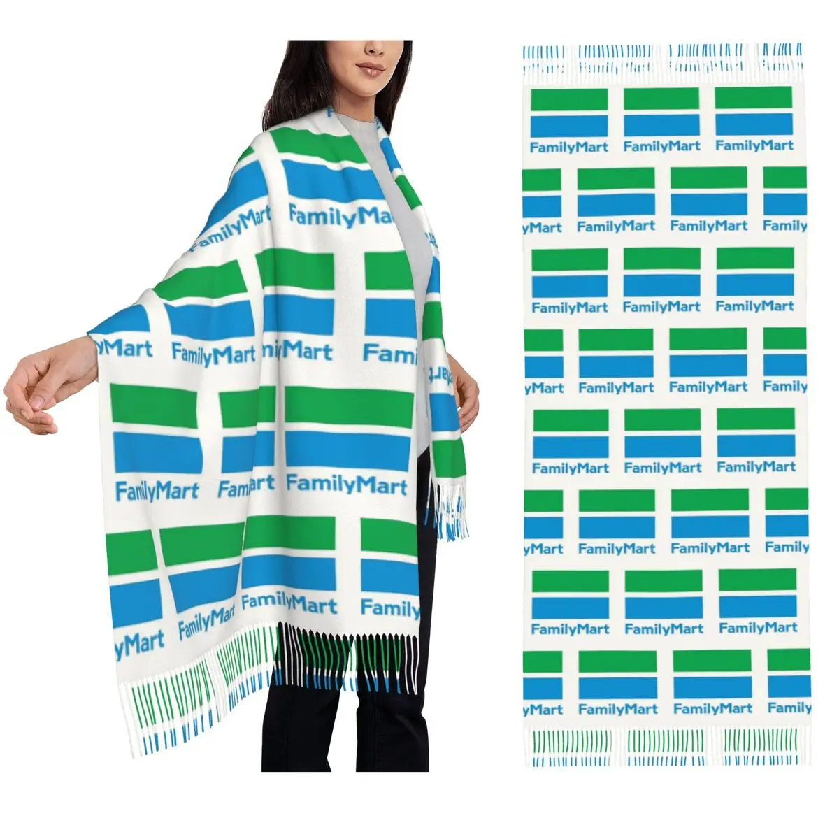 

Семейный шарф Mart с кисточками, женские мягкие теплые шали и накидки, большая осенне-зимняя шаль