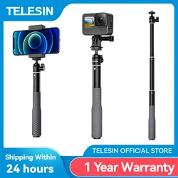 TELESIN Waterproof Divng Selfie Stick Floaty Monopod 360° Rotation Ball Head Selfie Stick for GoPro DJI Osmo Action Insta360