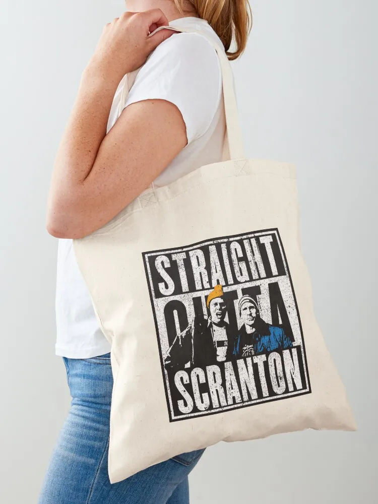 Straight Outta Scranton - Lazy Scranton Tote Bag shopping trolley bag Candy bags