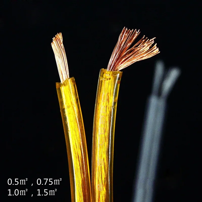 10 Meters Electrical Wires Transparent Parallel Line 2 Cores Flat Cable For Chandelier Lighting Table Lamp Crystal Copper Line