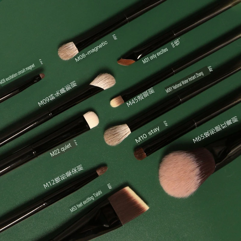 A Set Of 11 Anti-aging Makeup Brushes For Beginners, Soft And Portable, Comes With A Brush Bag