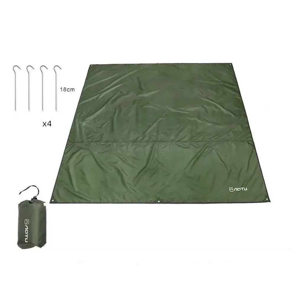 NONE Wasserdichte Camping Zelt Plane Hängematte Regen Fliegen Fußabdruck Boden Tuch Shelter Sonnenschirm Strand Picknick Decke Matte für Outdoor 3