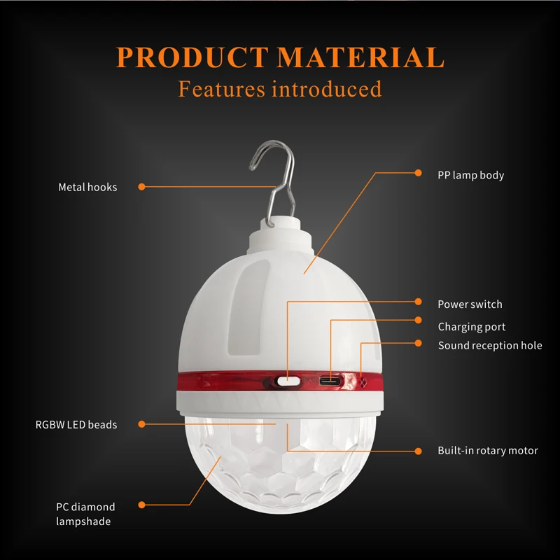 回転フック付きLEDムードライト＆クリスマスホームステージ装飾用投影ナイトライトUSB電源雰囲気ライト