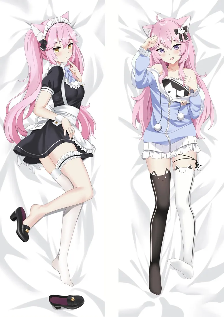 Anime Decor Pillow Case VTuber Nyatasha Nyanners Dakimakura Waifu Pillowcase 2-Side Print Hugging Body Cushion Cover Otaku Gift