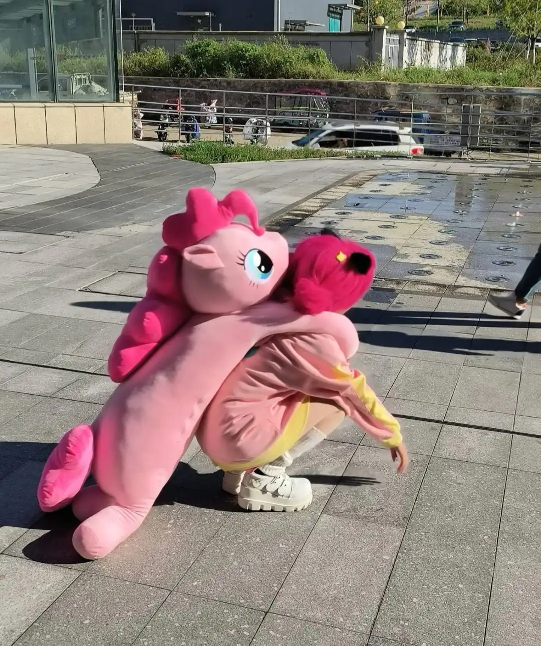 

90/110cm Cartoon Plush Lie Down Pony Pillow Stuffed Animal Doll for Kids Birthday Xmas Gift Office Nap Cushion Toy Plushie For