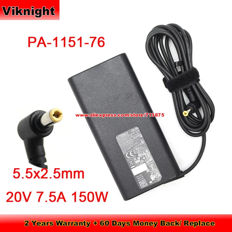 Genuíno para Liteon Adaptador ac 20.0v 7.5a 1900 w Fonte de Alimentação Portátil para Clevo Np50pnk Gigabyte g5 kf g5 Kf5 Genuíno Pa115176