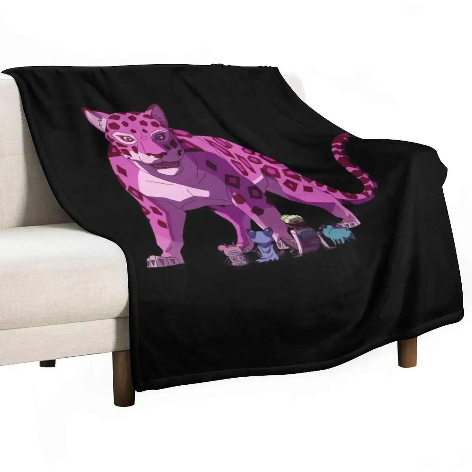 Mega Jaguar Kipo - Kipo And The Age Of Wonderbeasts Throw Blanket Designers Blankets For Sofas for babies Blankets