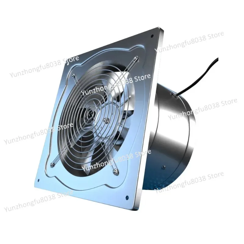 

6/7inch Inline Extractor Exhaust Fan Ventilation Pipe Fan Bathroom Kitchen Wall Window Stainless Steel Attic Ventilator