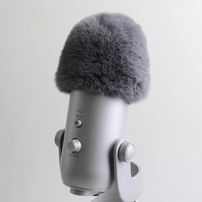 Podcasting Essential Furry Microphone Cover Condenser Microphone Windscreen  Noise Cancelling Protector for Studio Sound