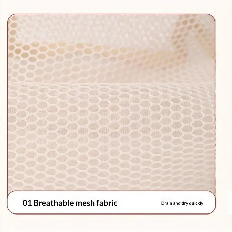 Große Kapazität Mesh-Kosmetiktasche Atmungsaktives Netz Transparenter Reise-Make-up-Organizer Glatter Reißverschluss Mehrzweck – Detail 15