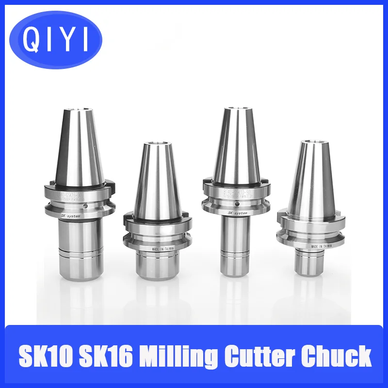 QIYI High Precision Windless CNC Tool Holder Bt30 Bt40 Machining Center Milling Cutter Bar SK10 SK16 Milling Cutter Chuck