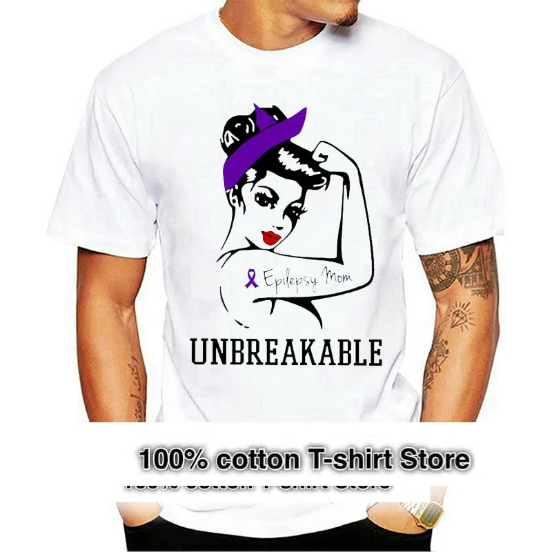 Men T Shirt  Epilepsy Mom Unbreakable Girl Power  Women t shirt