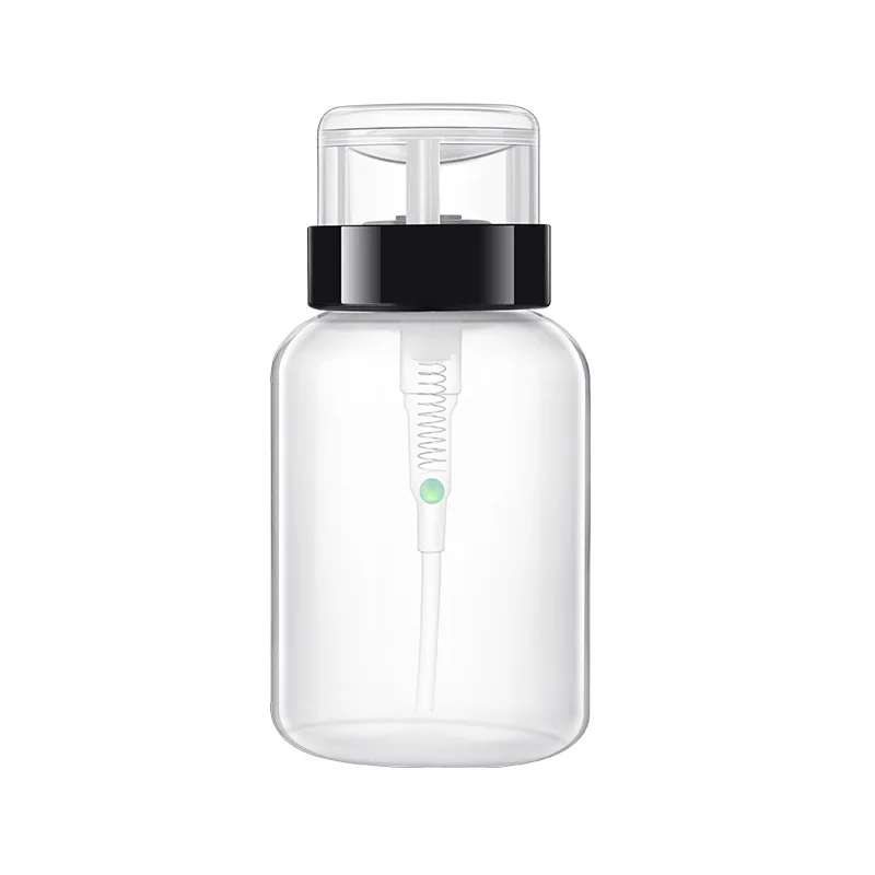 Botella vacía portátil de viaje, limpiador de esmalte de uñas, botellas rellenables, dispensador, herramienta de bomba, 200ml, 2 piezas