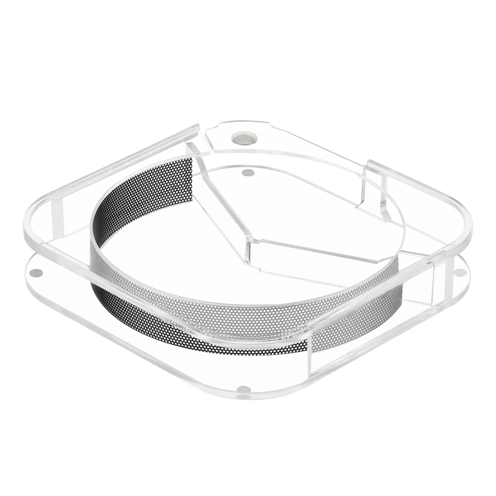 

Desktop Static Dustproof Stand for Mac Mini with Heat Dissipation Mesh and Acrylic Base Designed for Optimal Device Cooling