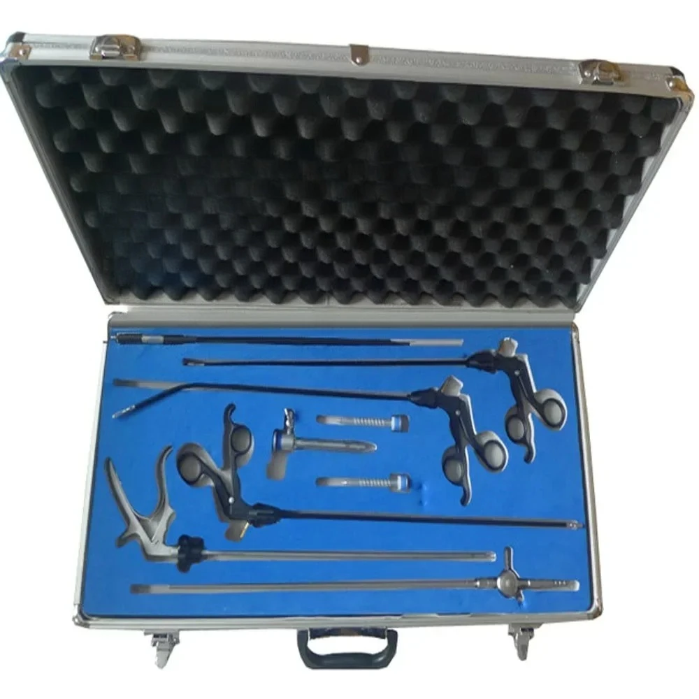 

Complete Stainless Steel Laparoscopic Instrument Kit Minimally Invasive Operation Tools For Hospital Clinical Abdominal