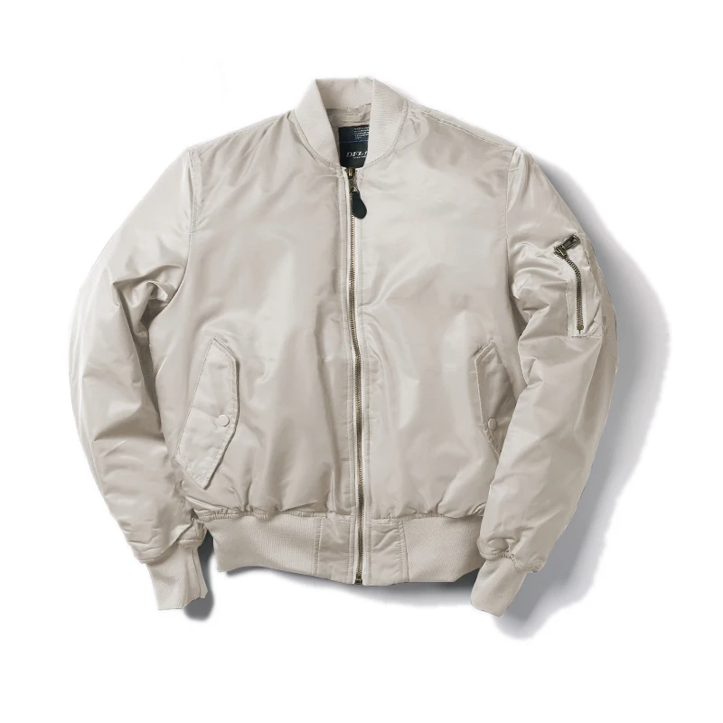 DAFEILI Military MA1 Nylon Padded Windproof Winter White Men