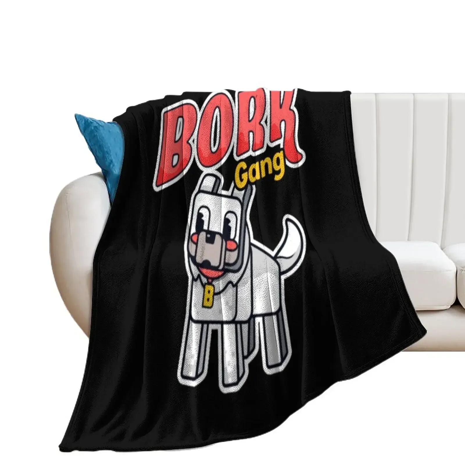 

Slogo Bork Gang Throw Blanket Flannel Fabric Blankets For Sofas Thin Bed Fashionable Blankets