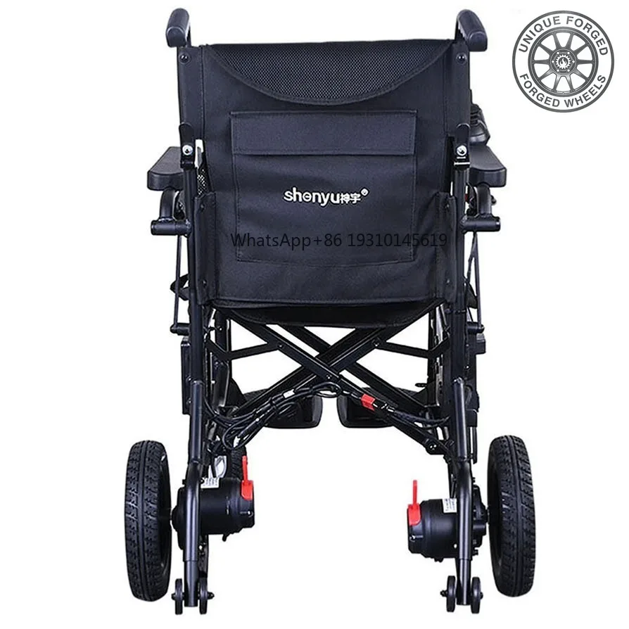 26 New style Portavasos incluido, plegable 9 °   Silla de Ruedas Eléctrica con Capacidad para Subir Pendientes