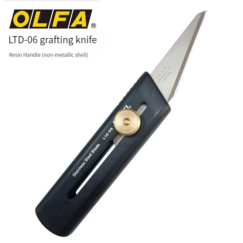 Japan OLFA LTD-06 Multipurpose Sharp Shrinking Art Paper Cutter/Pen Sharpening Stationery Knife For: Garden Grafting Model Carving Knife CKB-2