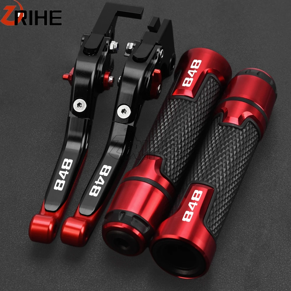 

Motorcycle Adjustable Extendable Brake Clutch Levers Handbar Grips FOR DUCATI 848 EVO 848evo 2007-2013 2012 2011 2010 2009 2008