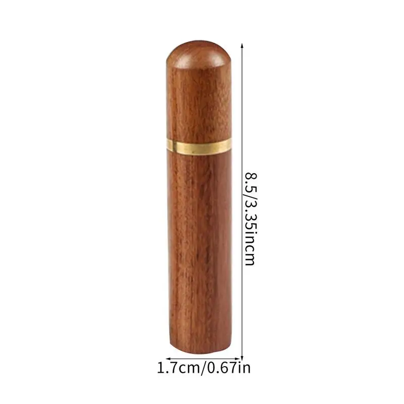 Travel Toothpick Holder Wood Small Toothpick Case Retro Needle Storage Tube Portable Multifunctional Decorative Storage Case